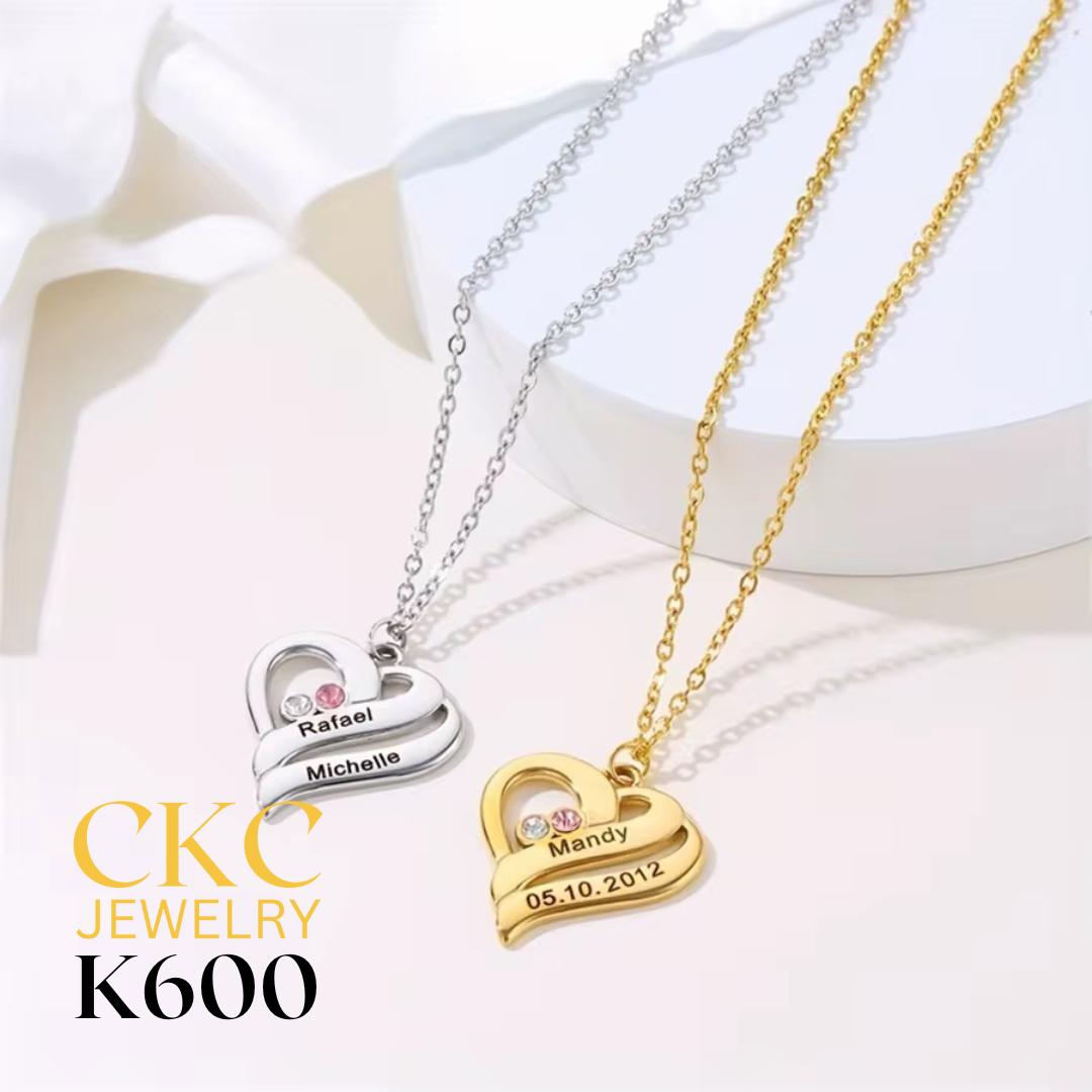 Personalized Heart Name Necklace