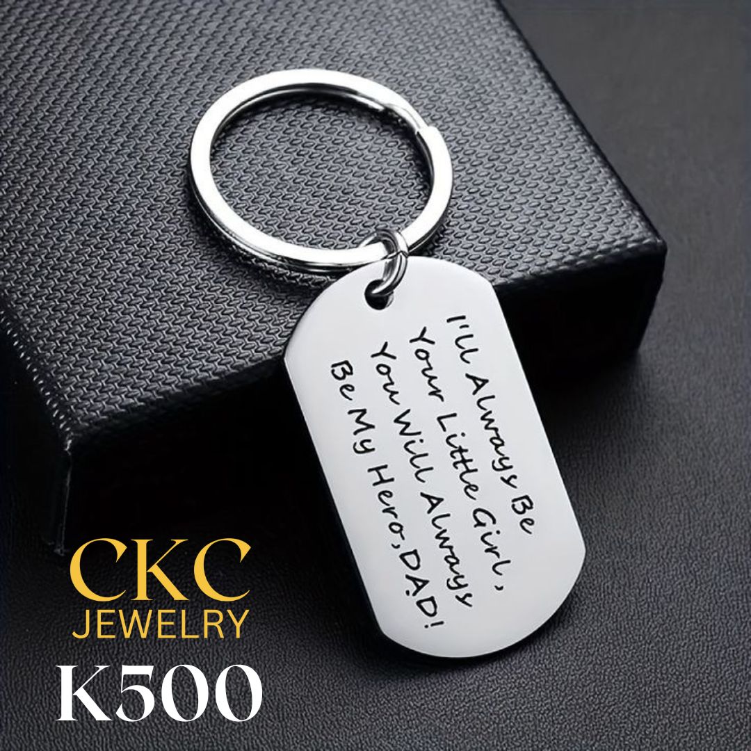 Engraved Message Keychain